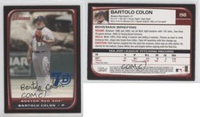 2017 Bowman 70th Anniversary Buybacks Blue Bartolo Colon #2008-198