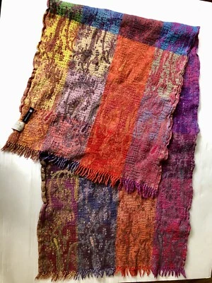 SMITHSONIAN INSTITUTE~ PAISLEY 100% KASHMIR WOOL~FRINGED EDGE~ 66” X 25” - Image 1 of 4