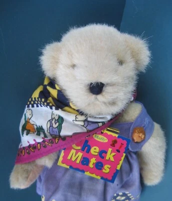 🐸Muffy VanderBear CHECK MATES Oso de peluche NABCO DE COLECCIÓN 1995 8" Foto 1 de 4