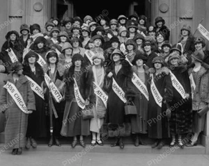 Miss America Contestants Group Shot 8x10 Reprint Of Old Photo - Picture 1 of 1
