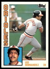 1984 Topps Tiffany Leo Hernandez Rookie Baltimore Orioles #71