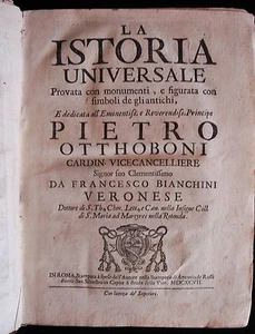 LA ISTORIA UNIVERSALE, Bianchini - 1697 [Scarce 1st Ed] Universal History Italy - Bild 1 von 12