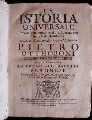 LA ISTORIA UNIVERSALE, Bianchini - 1697 [Scarce 1st Ed] Universal History Italy Foto 1 de 4