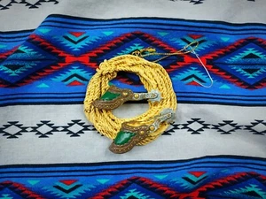 Vtg 1990s Spurs & Lasso Christmas Ornament RUSTIC Western Tex-Mex Farmhouse - Picture 1 of 3