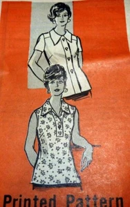 *SCHÖNE VINTAGE 60er Jahre BLUSE MARIAN MARTIN Schnittmuster Büste 42 - Bild 1 von 1