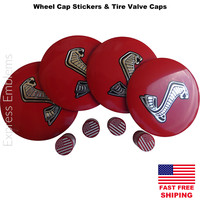 BUNDLE DEAL TRD Racing Wheel Cap Hub Stickers 2.20/" /& Tire Valve Stem Caps
