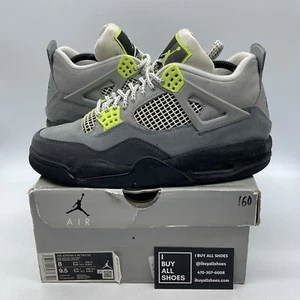 Size 8 - Jordan 4 Retro SE Mid Neon 95 Grey Black Suede (CT5342-007) - Picture 1 of 8