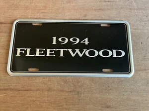 1994 Cadillac Fleetwood License Plate Black Silver Hot Rod 6 x 12 Vanity Vintage - Picture 1 of 24