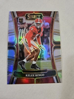 2023 Panini Select Draft Football #25 KELEE RINGO RC Silver Prizm HOLO - Image 1 of 4