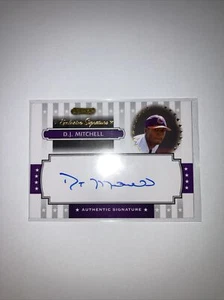 2008 Razor Signature Series Exclusive Signatures DJ Mitchell #ES-34 Auto - Picture 1 of 2