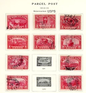 U.S. "PARCEL POST" STAMP ~ SCOTT # Q1-Q12 ( NO Q8NOR Q11) ~ USED (Q4 IS MLH) - Picture 1 of 1