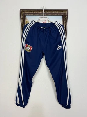 Vintage Adidas Bayer 04 Leverkusen Football Blue Pants Soccer Sweatpants Sz L - Image 1 of 4
