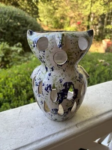 Vintage 1977 NC Cole Pottery, Owl Luminary, Signed Pottery, MINT - Bild 1 von 7