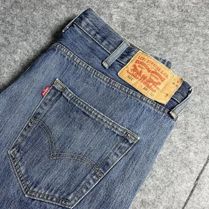 Levi's 501 38W 32L Blue Denim Jeans - Used GC Free Shipping - Bild 1 von 16