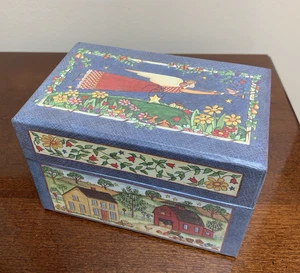 Angel Country House Red Barn Eileen Stouffer Recipe 3 x 5 Card Box Dividers - Picture 1 of 4