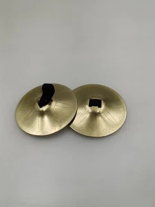 2Pcs Finger Cymbals Belly Dancing Metal Iron Finger Cymbals Musical - Picture 1 of 16