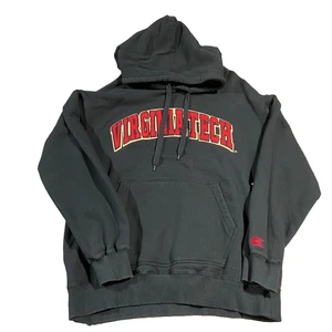 Vintage Virginia Tech Collegiate Hoodie Colosseum Athletics Size XL Black Red - Picture 1 of 14