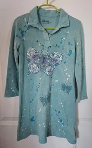 Grail Kids Girls Polo Long Sleeve Dress Size 7/8 - Picture 1 of 3