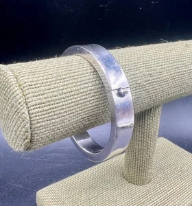 Vintage BA Suarti Bali Indonesien 925 Sterlingsilber Scharnier Armband 39,8 g - 6,75" - Bild 1 von 9