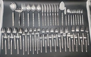 58 Stck. Eldan ELD11 Edelstahl Japan Mexicaly Mexicali Rose Besteck & Servieren  - Bild 1 von 21