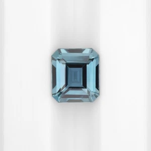 1.31ct NATURAL SAPPHIRE EMERALD CUT LOOSE GEMSTONE BLUE TEAL EARTH MINED - Picture 1 of 1