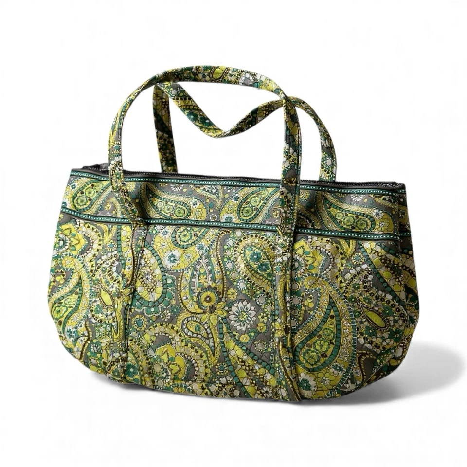 Bolso de Hombro Vera Bradley Limón Parfait Grande Retirado Vintage Paisley Foto 1 de 4