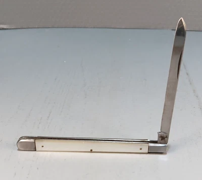 Vintage Sabre Folding Melon Knife Model 677 Faux Mother-of-Pearl Circa 1970s VGC - Image 1 of 4