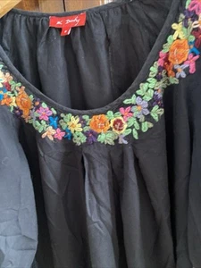 Derhy Ladies Exquisite Black Top With Detail Size Medium - Picture 1 of 8