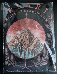Velaris City Of Starlight (L) Blk Softstyle T-Shirt ACOTAR Book - Picture 1 of 3