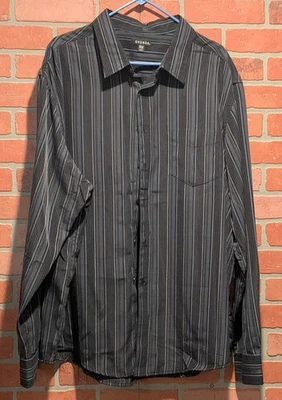 GEORGE 3XL Men's Striped Button Down Shirt NEW - Image 1 of 4