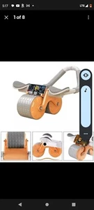 Home Exercise Equipment Abdominal Training Wheel With Ab Roller, Arm Rest &... - Picture 1 of 2