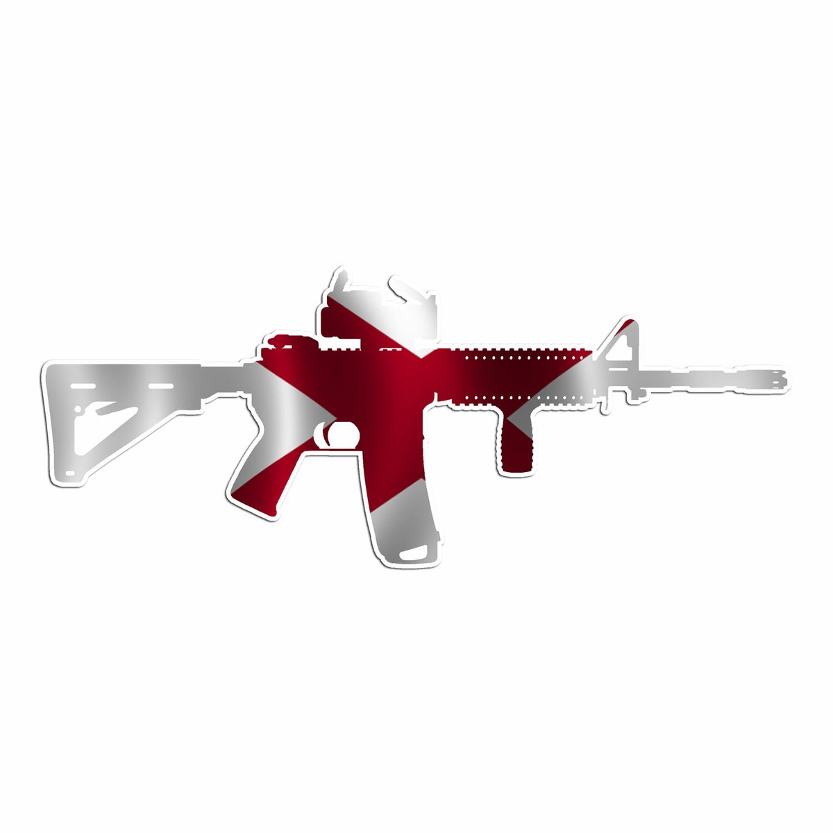 Distressed American Flag AR15 - Sticker At Sticker Shoppe
