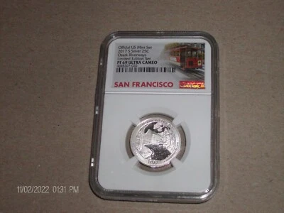 2017 NGC PF69 UC Silver Ozark Riverways Quarter NP (San Francisco Label) - Image 1 of 2