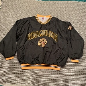 Vintage Grambling State University Tigers Nylon Satin Jacket Bomber - Large - Picture 1 of 10