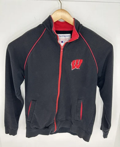 Wisconsin Badgers Champion Jacket Mens Large Bucky NCAA UW Football Basketball L Cover