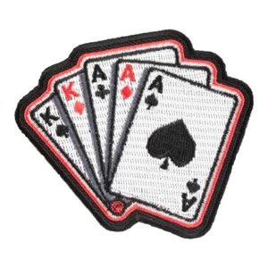 Full House Aces Over Kings Poker Patch, Gambling Patches - Picture 1 of 4
