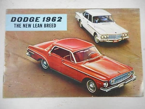 VINTAGE 1962 DODGE THE NEW LEAN BREED CATALOGUE / BROCHURE .. - Bild 1 von 7