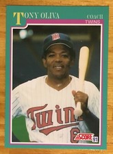 1991 Score Tony Oliva Custom Card That Never Were Minnesota Twins WS Champs