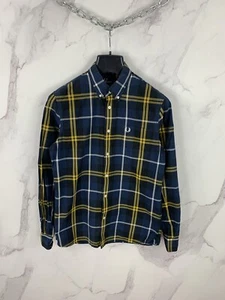 Camisa informal a cuadros Fred Perry con botones talla M - Imagen 1 de 11