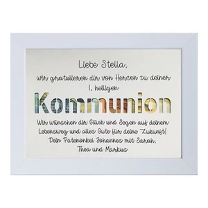 Geldgeschenk Kommunion Konfirmation Firmung personalisiert Gutschein verschenken - Bild 1 von 13