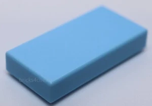 Lego 16x Azul Luz Brillante 1 x 2 Azulejos con Ranura - Imagen 1 de 1