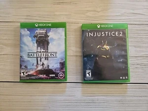 Xbox One Game Lot Including Star Wars Battlefront, And Injustice 2 - Picture 1 of 5