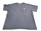 Carhartt Men's Workwear Pocket T-Shirt Loose Fit 4Xl Navy