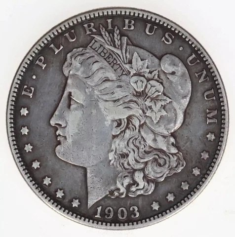 1903 Morgan Silver Dollar VF Cover