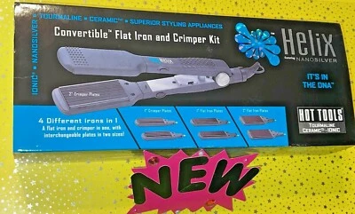 Hot Tools Helix MODELO 2177 conversível ferro plano e kit de crimpagem *MENOR PREÇO* - Imagem 1 de 4
