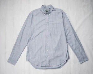 Camisa Oxford Jacquard Vintage $215 azul rojo archivo cuello abotonado S - Imagen 1 de 8