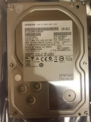 Hitachi HUA723030ALA640 MLC MRK5BB PN 0F14044 SATA 3TGB 3.5" HD - Image 1 of 3