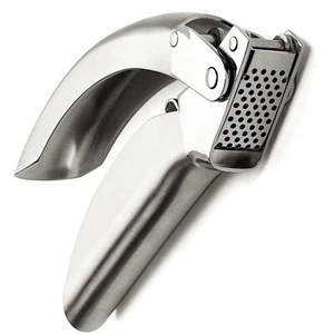Garlic Press, Stainless Steel Garlic Mincer, Durable Professional Grade Dual ... - Picture 1 of 8