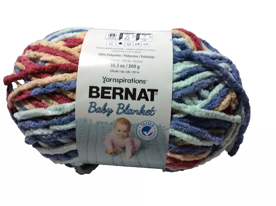 Bernat Blanket Yarn 10.5oz Skein “Button Roses” - Image 1 of 1