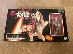 Star Wars Episode I Kaadu and Jar Jar Binks with Energy Ball Atlatl Hasbro 1998 - Picture 1 of 17